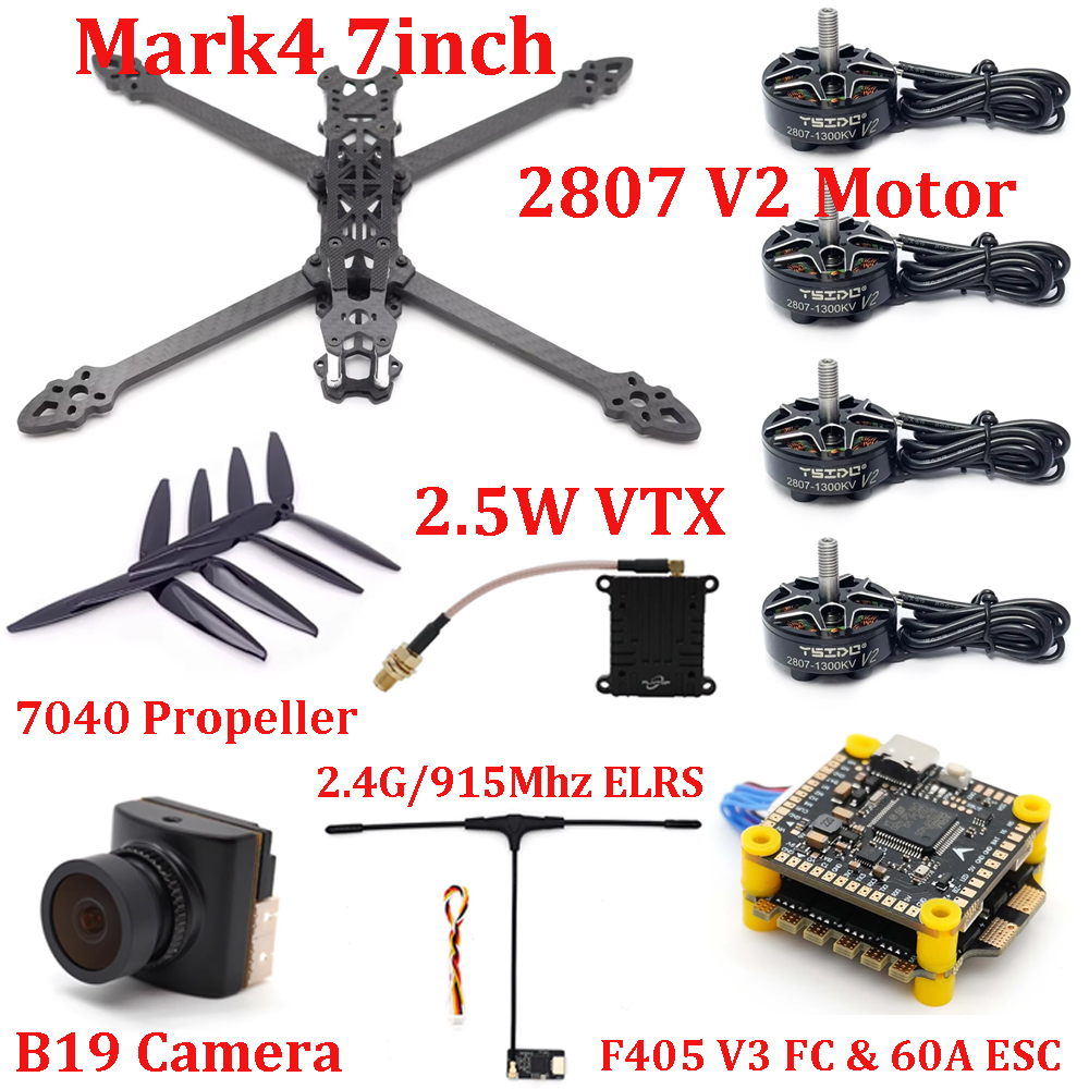Drone Kit Build Yourself - Kit de Quadro Mark4 de 7
