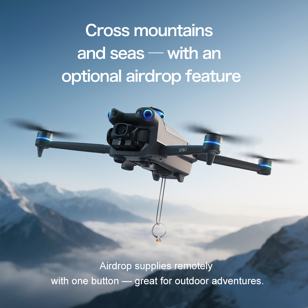 NOVO Drone Mini GT60 com Câmer - Drone Kit Long Range avaliação e preço